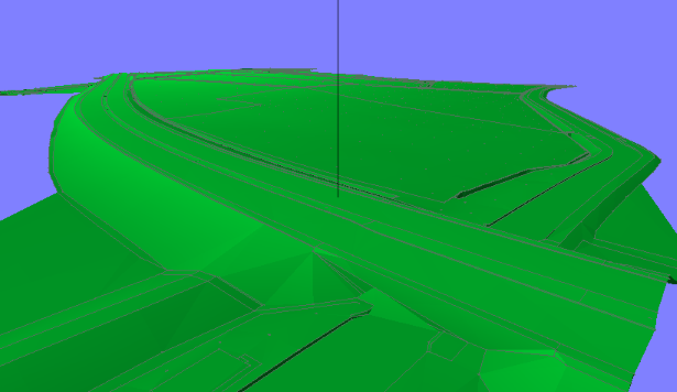3D View of survey surface