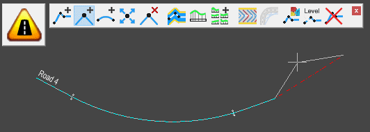 Example of adding point to a road centreline