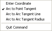 Tangent Construction right-click menu