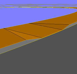 Example of full path depth grading