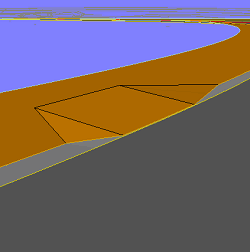 Example of non-full path depth grading