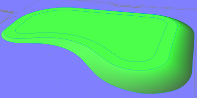 Earthwork example before setting level