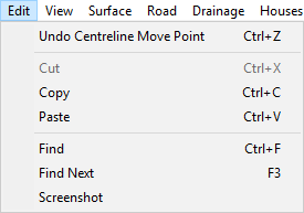 The Edit Menu