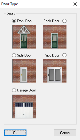 House door window