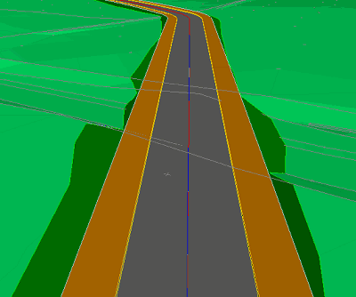 Example of interfacing with both cutting and embankment