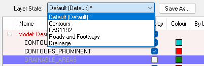Layer State Dropdown