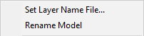 Additional Right-click menu options for models