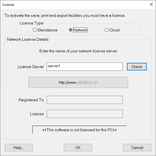 License Window