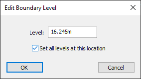 Edit Level window