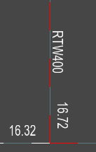 Example levels set to annotate the boundary as a retaining wall