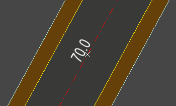 Parallel centreline annotation, perpendicular additional line orientation