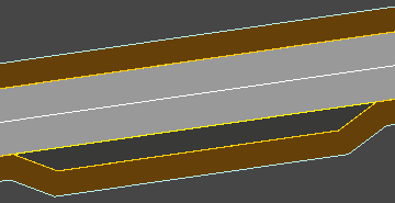 Example of a raised table stopping at the primary channel
