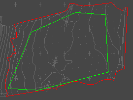 Trimmed outer boundary