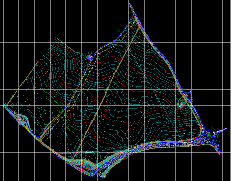 Survey with 0.5m contours