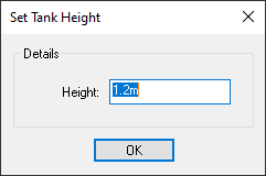 Tank set height dialog