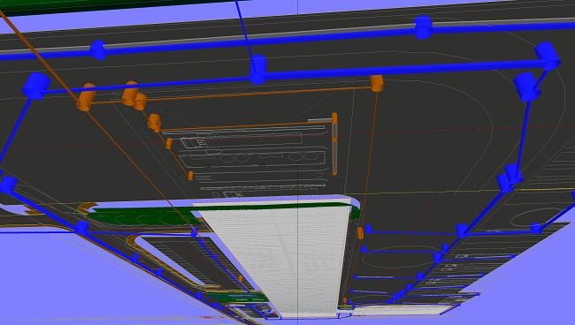 Site3D screenshot of 3D view underneath the site